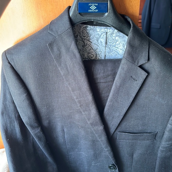 Ralph Lauren black linen boys suit size 20r